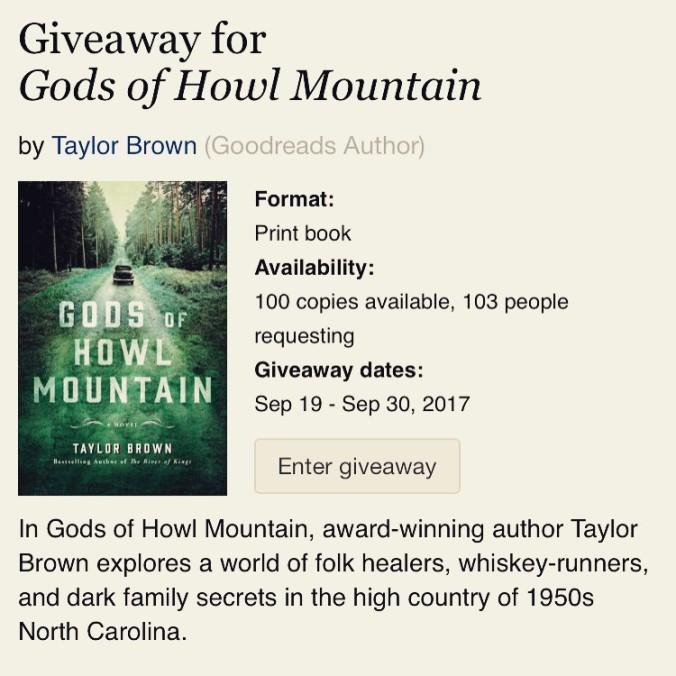 gods of howl mountain by taylor brown